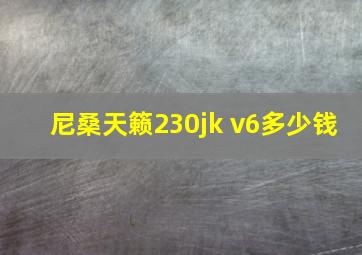 尼桑天籁230jk v6多少钱